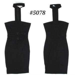 ❤️LF ALOT NEW! black choker cocktail dress 🤍XS